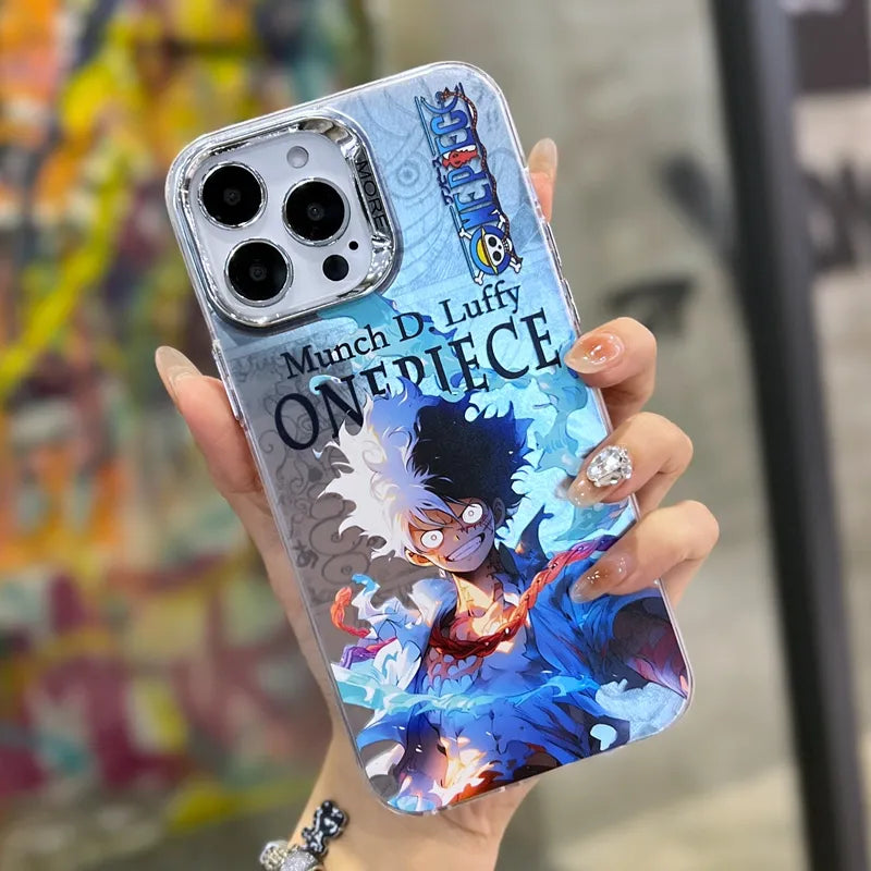 One Piece Power Up Profile Max Plating Camera Bumper iPhone Case