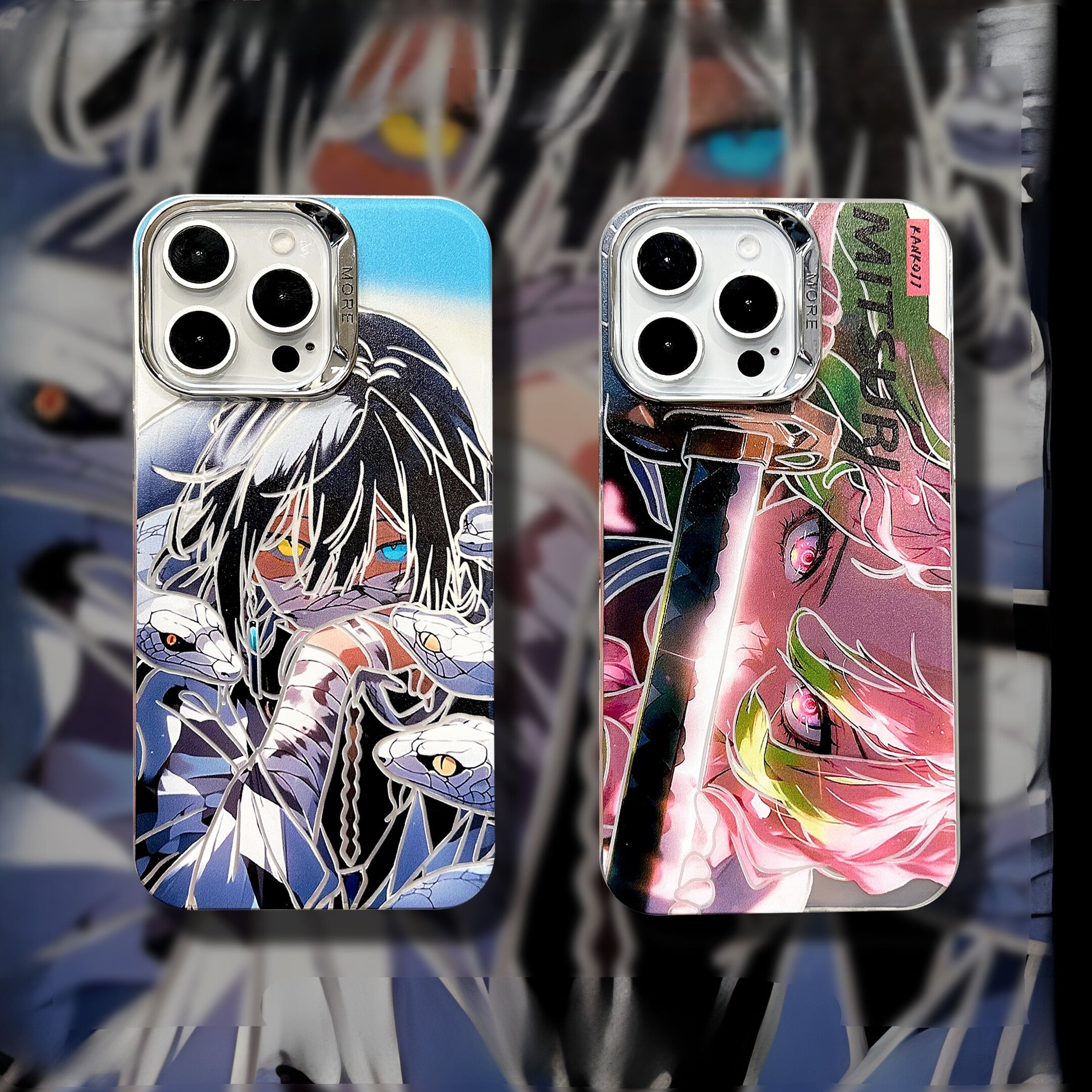 Demon Slayer Obanai Mitsuri Max Plating iPhone Case