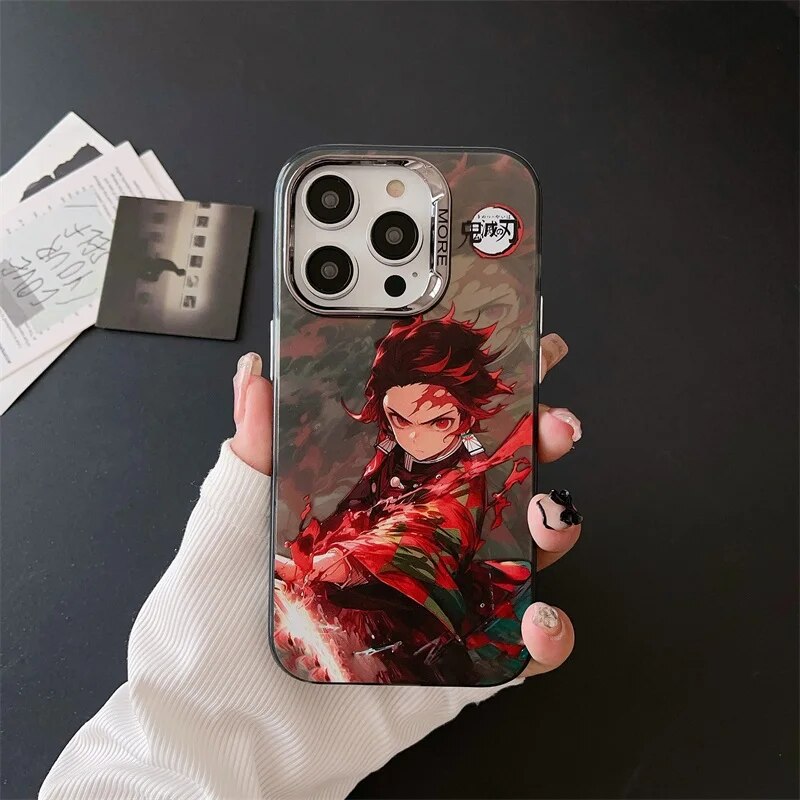 Demon Slayer Tanjiro Max Plating Camera Bumper iPhone Case