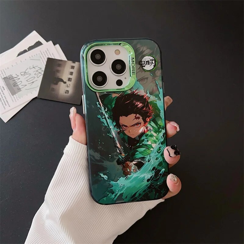 Tanjiro Green iPhone Case