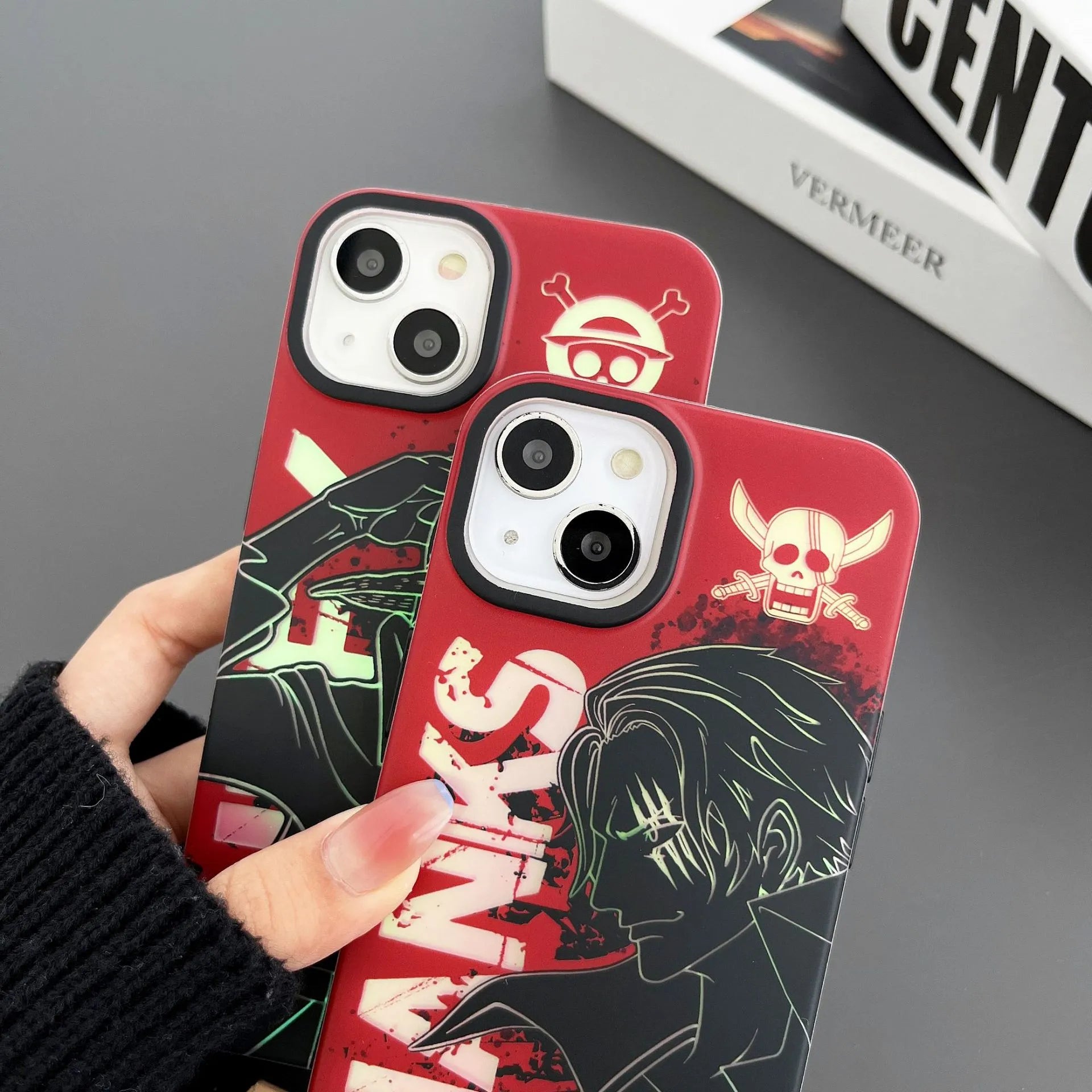 Shanks & Luffy Red iPhone Case