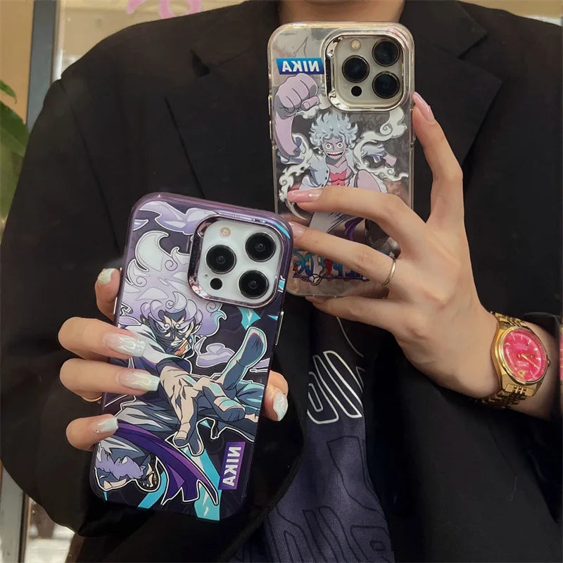 One Piece Luffy Nika Protection Camera Bumper iPhone Case