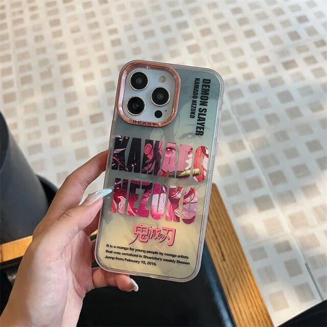 Nezuko Text Art iPhone Case