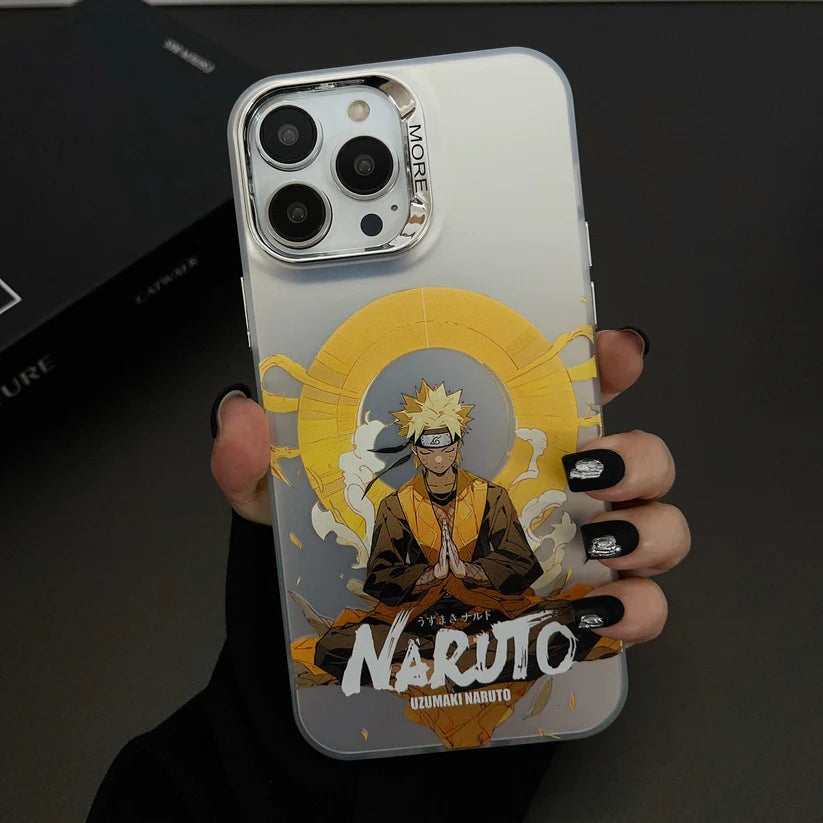 Naruto Sasuke Meditation Max Plating Camera Bumper iPhone Case