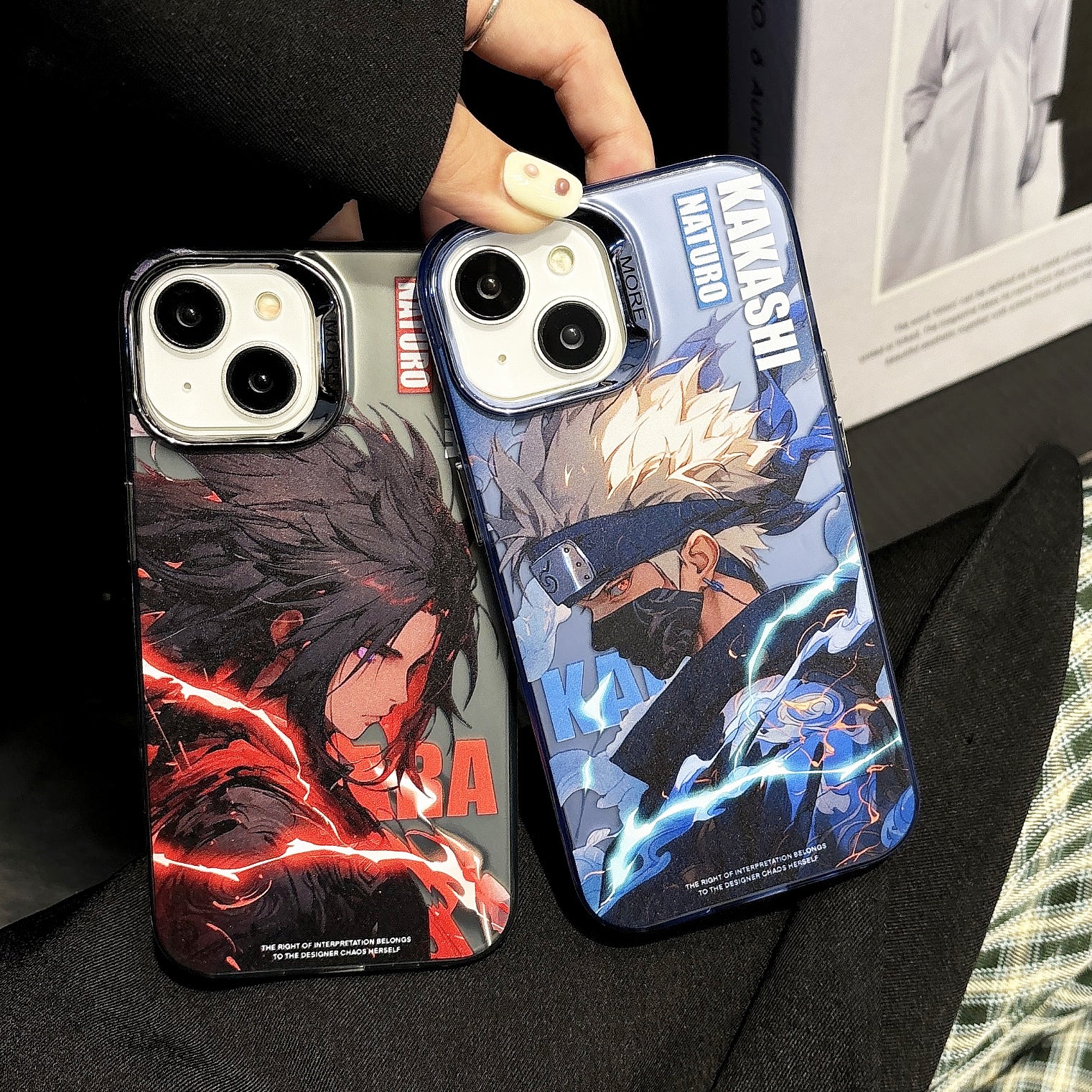 Funda para iPhone con protección para cámara con revestimiento Max Madara Kakashi