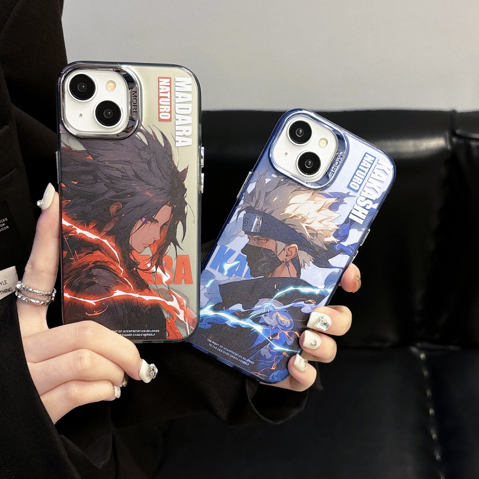 Funda para iPhone con protección para cámara con revestimiento Max Madara Kakashi