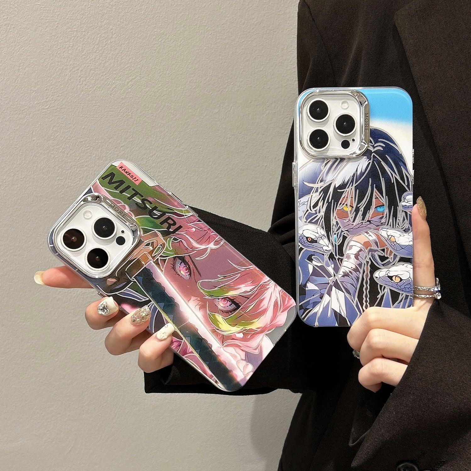 Demon Slayer Obanai Mitsuri Max Plating iPhone Case