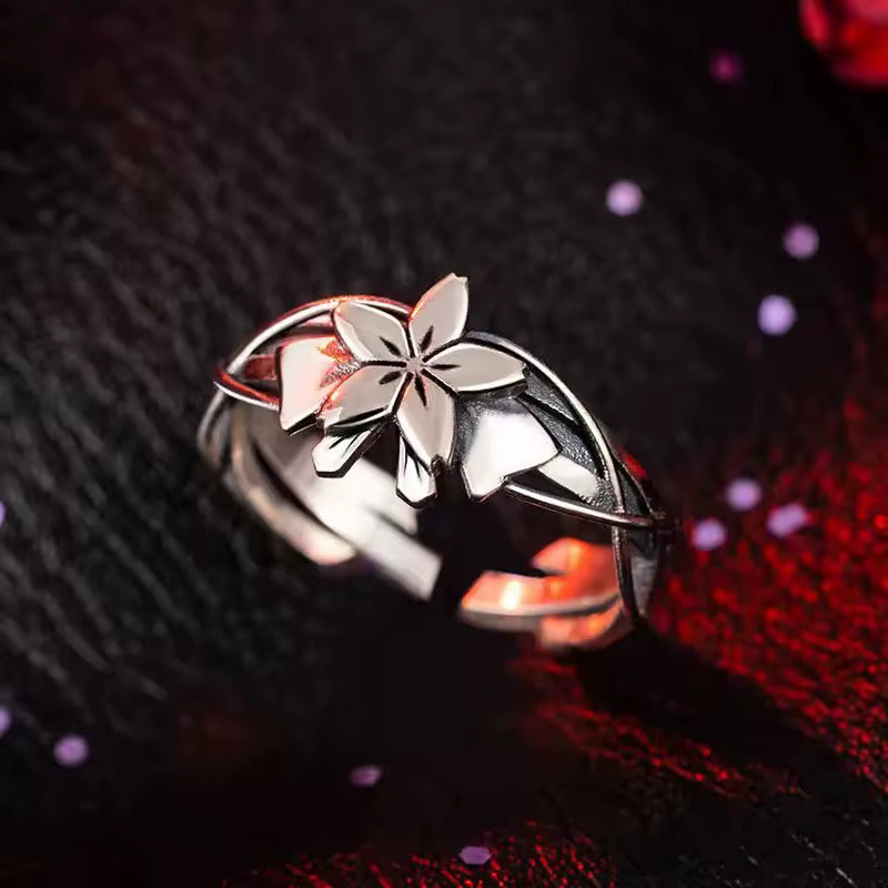 Sakura Flower Adjustable Ring